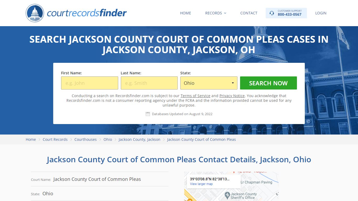 Jackson County Court of Common Pleas Case Search - Jackson ...