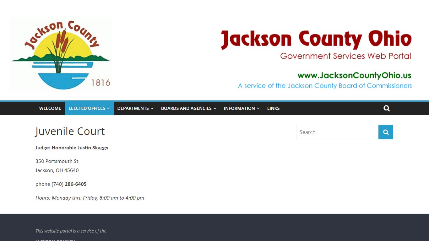 Juvenile Court - Jackson County, Ohio